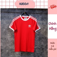 Adidas 3 Stripes Adicolor Genuine Red T-Shirt | Code: H37756 - Rabbit Authentic