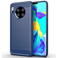 Soft Silicone Case For Huawei Mate 20 30 20X Lite Pro RS Mate20 Mate30 Carbon Fiber Texture Anti Drop Phone Case Cover