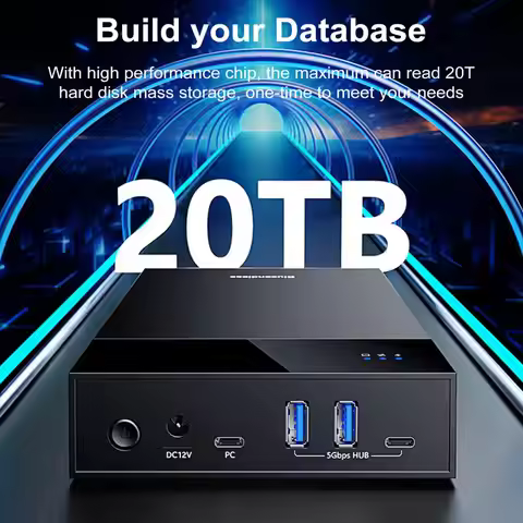 UK Plug 3.5-inch 2.5-inch External Hard Drive Enclosure Multi-Port Hub USB 3.0 to SATA Hard Drive Do