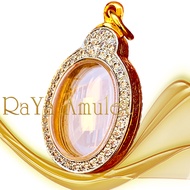 กรอบพระสำเร็จรูป งานจิวเวลรี่ทองอิตาลี ทรงไข่พิมพ์เล็ก (ขนาดหน้ากระจก 1.9x2.5 cm.) รหัส 818