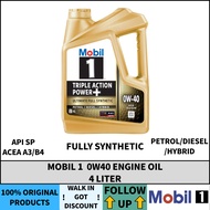 Mobil TRIPLE ACTION POWER+ 0W-40 4LITER Engine oil (Full Synthetic)