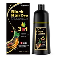 cosmpro Black Hair Dye Shampoo Color Shampoo for Gray Coverage H5NI