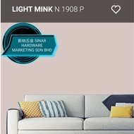 SINAR NIPPON N1908P Light Mink 5 LITER WEATHERBOND EXTERIOR PAINT/ CAT DINDING LUAR RUMAH
