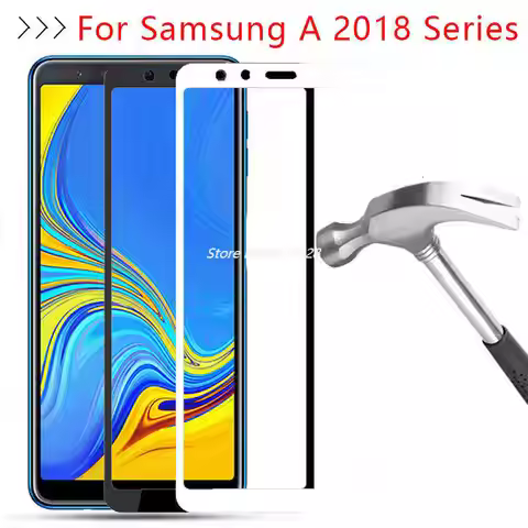 Protective Glass For Samsung A5 A6 A7 A8 Plus A9 Tempered Glas Screen Protector Case On Galaxy A 5 6