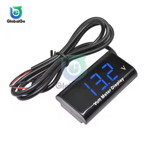 DC 8-18V Digital Voltmeter 12V Car Voltage Meter Volt Tester Lead Acid Battery Capacity Tester Panel