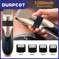 Men Ceramic Hair Clipper Hair Cutting Machine Barber Beard Trimmer Rechargeable Cordless Hair Trimme