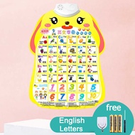 Baby Learning Audio Wall Chart Kids Early Education Learning Toy ABC Hanging Learning Poster Childho