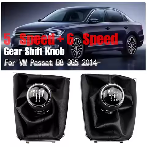 5 / 6 Speed Manual Transmission Gear Shift Knob Shift Lever Knob with Gaiter Boot Cover Case for Vol