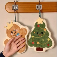 Christmas Hanging Towel Hand Drying Towel Soft Hanging Hand Drying Towel