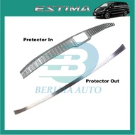 Toyota Estima (2006-2024) Rear Bumper Protector Out Trim Fit For ACR50 ACR55 Berjaya Auto Car Accessories