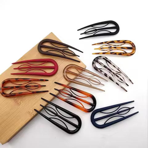 1/3/4/6 PCS U-shaped Hair Stick Hair Fork Hairstyle Tools Hairpin Geometric Women Girls Hair Accesso