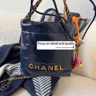 [Sky · Customization] Fashionable Sister's mini22bag~23s New Color Navy Blue mini22bag Chain Bag Cro