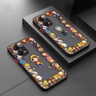 Cell Phone Case Skin Feel Matte Finished Anti-fingerprint Luffy One Piece Cartoon For Xiaomi Redmi Note 2 3 4 5 6 7 8 9 9S 9T 10 11 Pro 4G 5G 5A Prime Redmi 5 6 7 8 9 Plus