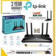 TP-Link AX20 AX1800 Gigabit WiFi-6 | AX50 AX3000 GIG+ Dual Band WiFi-6 Router with Homecare - UniFi 