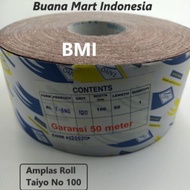 Amplas Roll Taiyo No 100 | Amplas Meteran Grit 100 | Kertas Amplas