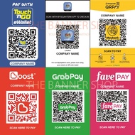 QR Code My Sejahtera A5 Size Sticker With Arcylic Board /  Without Board