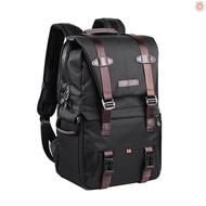 K&amp;F CONCEPT Camera Backpack Photography Storager Bag Side Open Available for 15.6in Laptop with Rainproof Cover Tripod Catch Straps for SLR DSLR Black   Came-6.19 BIWI