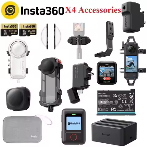 Insta360 X4 Dive Case\Quick Reader\Utility Frame \GPS\Lens guards\Carry Case\battery\ Original Acces