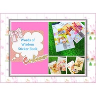 5 Pages Words of Wisdom Sticker Book (Creative Words)