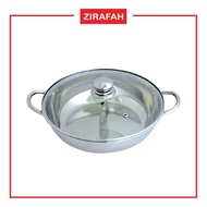 Stainless Steel Steam Bowl (34cm) 34cm x 13cm x 33.5cm