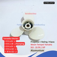 Propeller / Baling / Kipas Mesin Tempel Yamaha 9.9 - 15 PK / HP