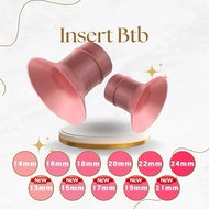 PINK INSERT BTB Flange INSERT BREASTPUMP MATTE/Soother material Brand Btb