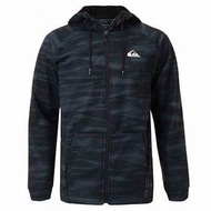 QUIKSILVER 澳洲 男生 防風 防潑水 外套 L號（QUIK BLOCK+ HOODIE ZIP 連帽外套-灰黑色）