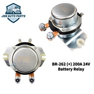 BR-262 (+) 200A 24V Battery Relay Solenoid Contactor Switch For Truck Bus Lorry Heavy Duty