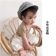 HY-# Rattan Chair Real Rattan Small Rattan Chair Primary Color Rattan Chair Children Elderly Lazy Small Chair Backrest B