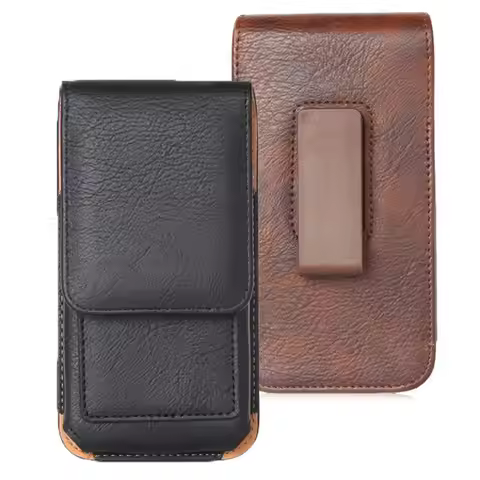 Leather Case Phone Pouch For ASUS ROG Phone 9 FE 360° Rotatable Belt Clip Bag Waist Phone Cover ROG 