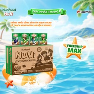 Thùng Thức Uống Sữa Lúa Mạch Cacao Có Thạch NuVi 100ml (48 Hộp x 100ml) - Phát Triển Chiều Cao Tăng