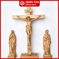 Catholic wooden Altar statue set - Code BTCG-LD (Catholic Home Altar)