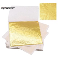 200 PCS Gold Sheets Gold Foil for Art Gilding Flakes Multipurpose Metal Gold Leaves Flakes Gold Flak