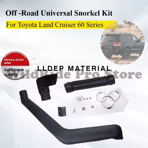 For Toyota Land Cruiser 60 Series Universal Snorkel Kit Waterproof Air Intake Pipe Off-Road 4x4 Wadi