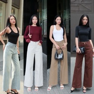 Women's Jeans, Women's High Waist Jeans, Simple Plain, 27 cm Tube Available in Many Colors, Flatteri