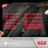 Cutting Stiker Joran Maguro Shimano Variasi Motor Aksesoris Mobil Helm Trending