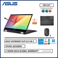 Asus VivoBook Flip 14 TP470E-AEC333WS 14'' FHD Touch 2-In-1 Laptop ( I5-1135G7, 8GB, 512GB SSD, Intel, W11, HS )