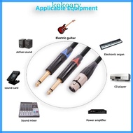 KOK Dual 6 35mm 1 4 Inch to XLR Microphone Cable 2 Mono 6 35mm to XLR Female Cable