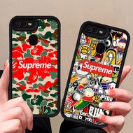 R46 Rose Supre-me OPPO A3S A7n A7 A5 A12S Realme C1 A12E A5S Case