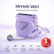 7RYMS WA1 Voice Amplifier Bluetooth Headset Mic 23H for Teachers Lecturer Tour Guide Original