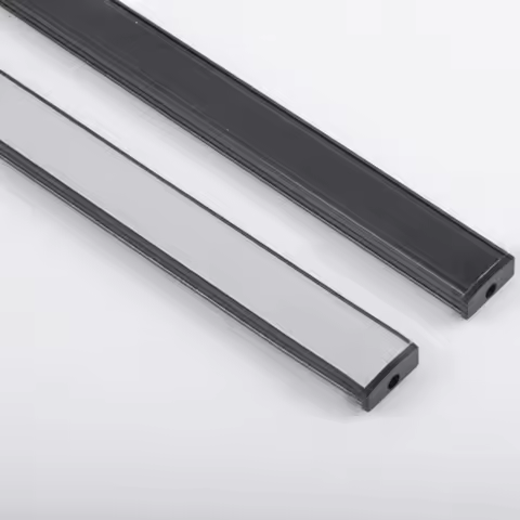 LED black strip aluminum profile led light bar Corner Aluminium Profile Channel Holder for Ceiling w