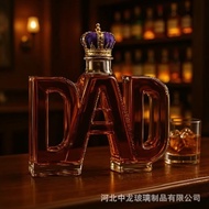 European Style DAD Whiskey Bottle DAD Whiskey Bottle Glass Bottle Father's Day AB507 #.