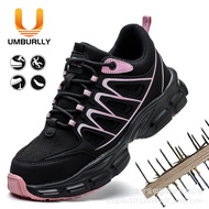 Ready Stock Ladies Safety Shoes Anti-smashing Anti-piercing Steel Toe-toe Work Shoes Safety Protective Shoes Ladies Lightweight Work Shoes Breathable Sports Shoes Welding Shoes Welder Shoes Steel Toe-toe Safety Bo