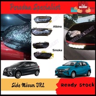 Perodua MYVI 2018-2023 /Axia 2022-2023 Led Side Mirror DRL Daytime Running Light Sequential Turning 