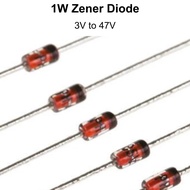 (30pcs) 1W Zener Diode 3V 3.3V 3.6V 3.9V 4.3V 4.7V 5.1V 5.6V 12V 15V - 1 Watt Zener Diode Zener - 1N