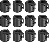 uxcell 12 Pcs Ferrite Filter Ring Core RFI EMI Noise Suppression Cable Clip ID 8mm 0.31Inch Length 1