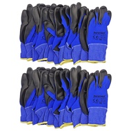 SAFETREE 1/12pairs EN3884131X Nylon PU dipped Safety Glove Light Weight Hand Gloves Coating Gloves f