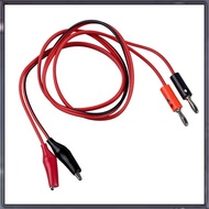 [A Z T K] (R) Alligator Clip to Banana Plug Probe Cable Test Lead 90cm 3Ft