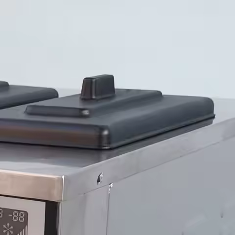 Soft Serve Ice Cream Machine Commercial Electric Ice Cream Makers Desktop Sundae 2+1 Flavors Ice Cre