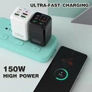 150W USB C charger 6-port fast charging PD QC USB charger C-type mobile phone ultra fast charger